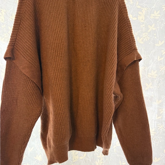 Terra & Sky Chocolate Brown Turtleneck Sweater - Picture 4 of 4